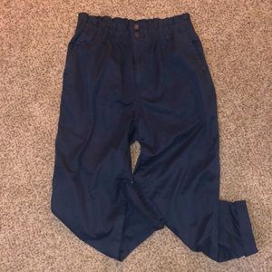 Navy High Waisted Pants